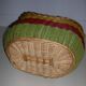 Panier osier et scoubidou