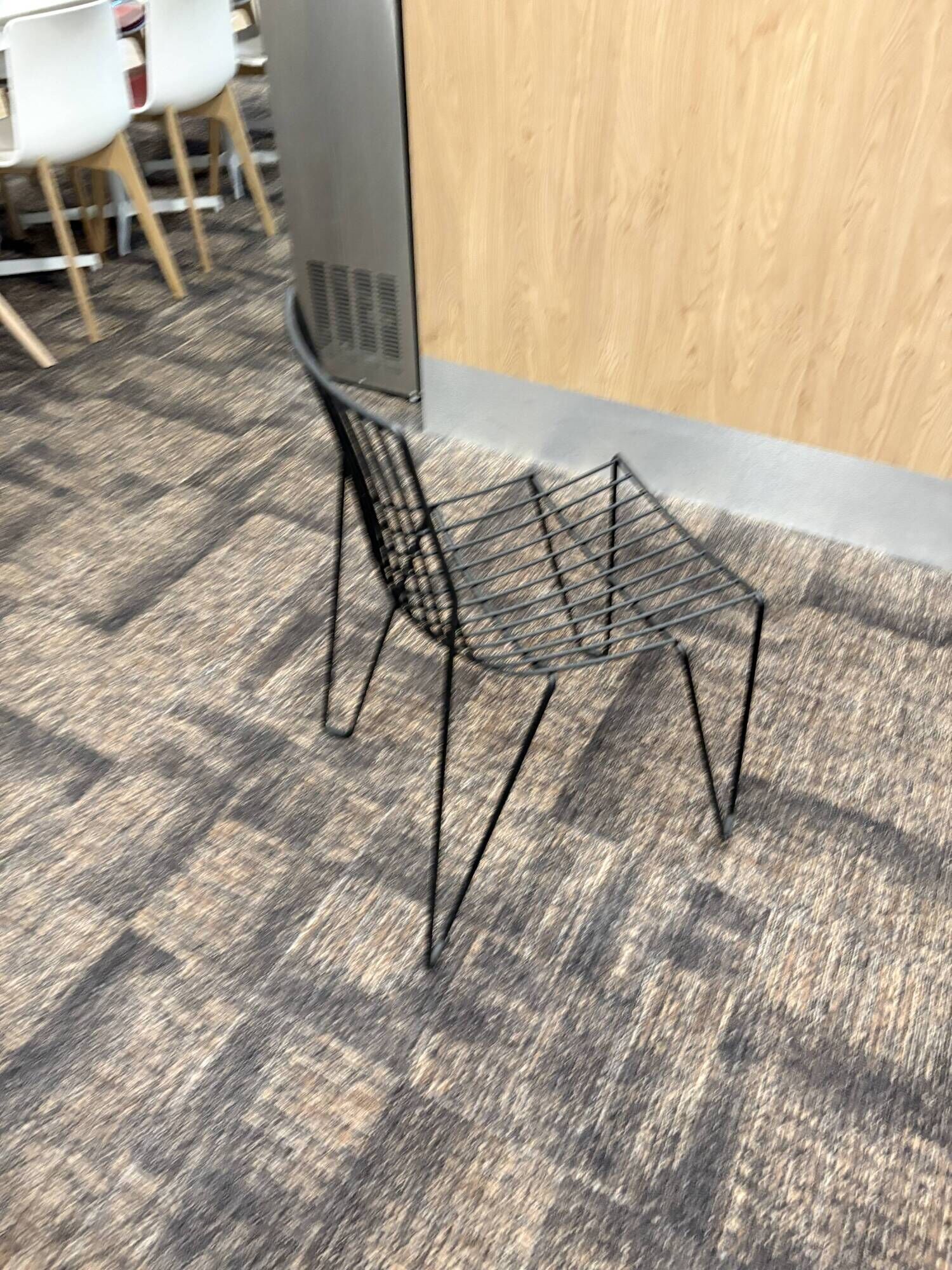 Stackable metal chair for outdoor and indoor use
