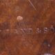 Small guéridon called tea table in walnut - 19th century stamped Holland and So.