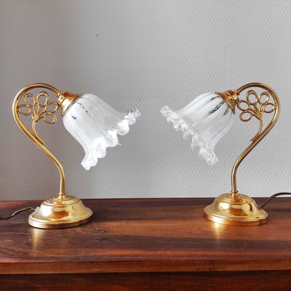 Paire de lampes vintage Italy
