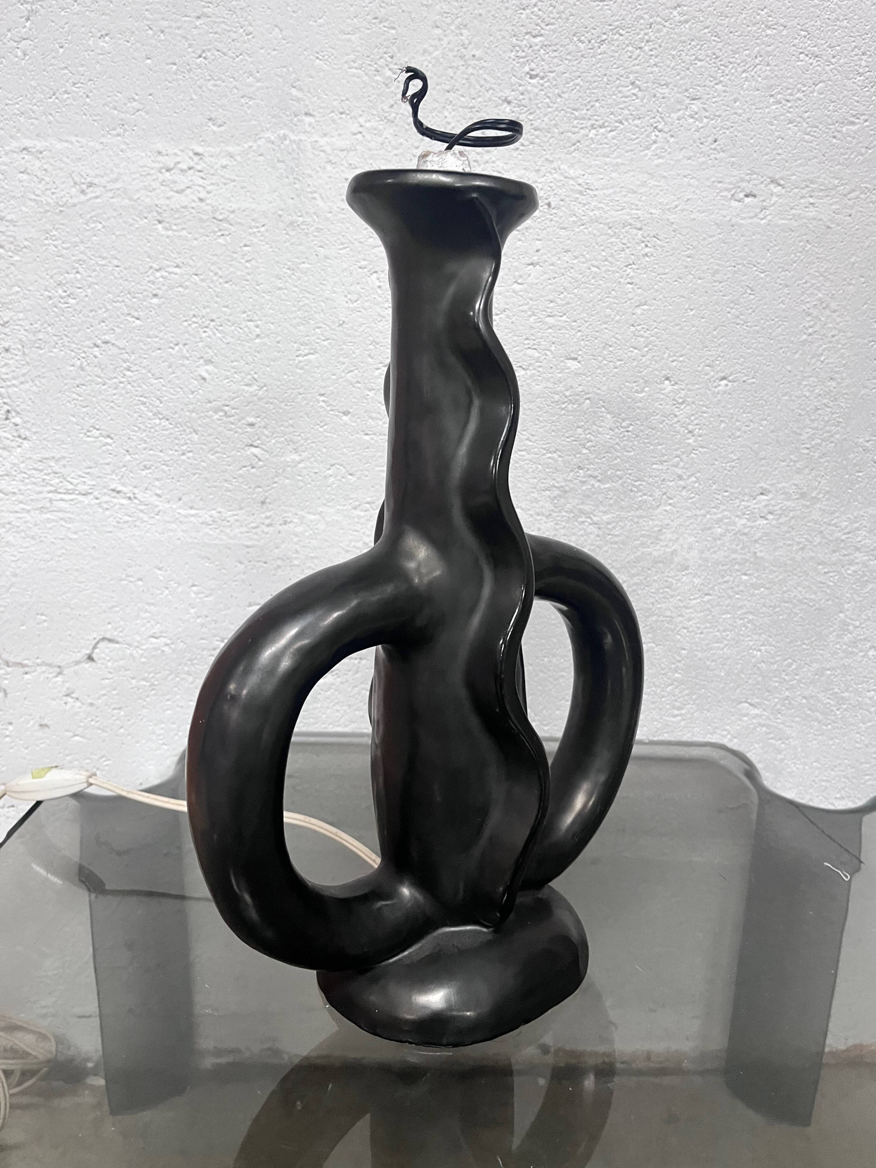 Ceramic lamp base by Gil Agnoloni, 1960