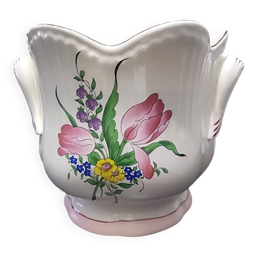 vintage cache-pot Lunéville K&G France flower decor