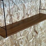 60s 70s teak string shelf wall shelf String
