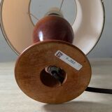 Le Dauphin house lamp in wood and brass from the 70s-80s