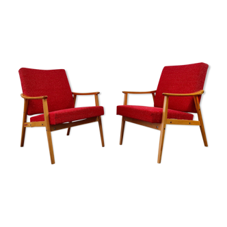 Paire de fauteuils par Jiri Jiroutek pour Interier Praha 1960