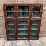 glass library in Burmese teak