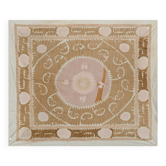 Hand knotted rug, vintage Turkish rug 133x155 cm