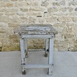 Wooden workshop stool, original color