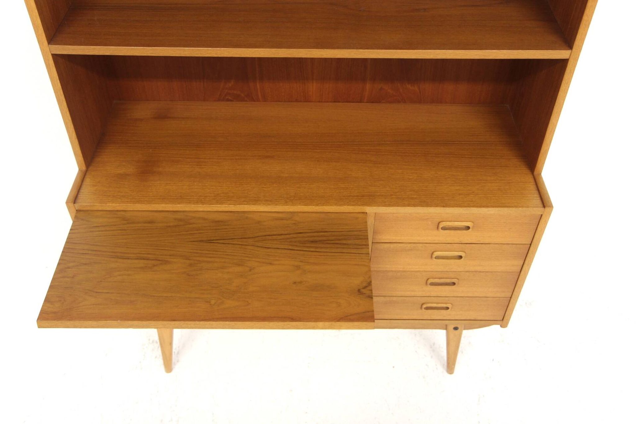 Secrétaire scandinave en teck et en chêne, Suède, 1960