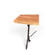Bistro table, cast iron base and solid oak top.