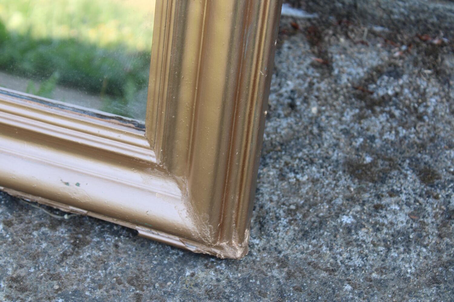 Louis Philippe gilded antique mirror