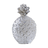 Pineapple cut glass box