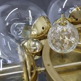 1970s Large Chandelier in Brass Finish by Kamenicky Senov ,up to 10 items