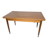 Vintage rectangular table with 2 extensions from the 60s