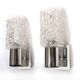 Pair of Targetti glass and chrome wall lights