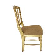 Chaise de style Chiavari en feuille d'or Tiffany, France, vers les années 1960.