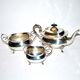 English Hard Soldered Silver Metal Tea Set - Goldsmith JB Chatterley 1900