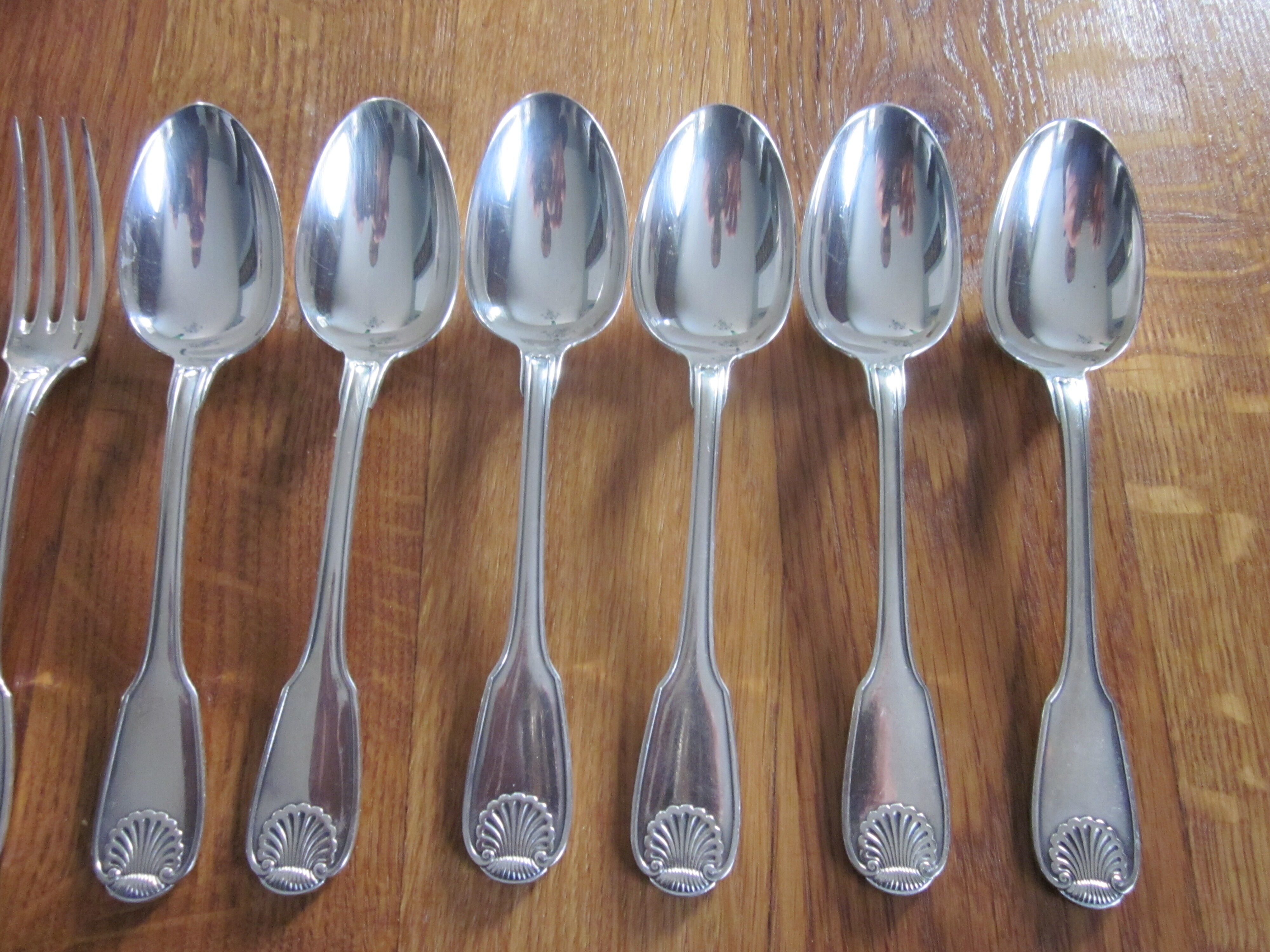 12 christofle entremet in silver metal