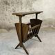 Porte-revues, tablette vintage en bois