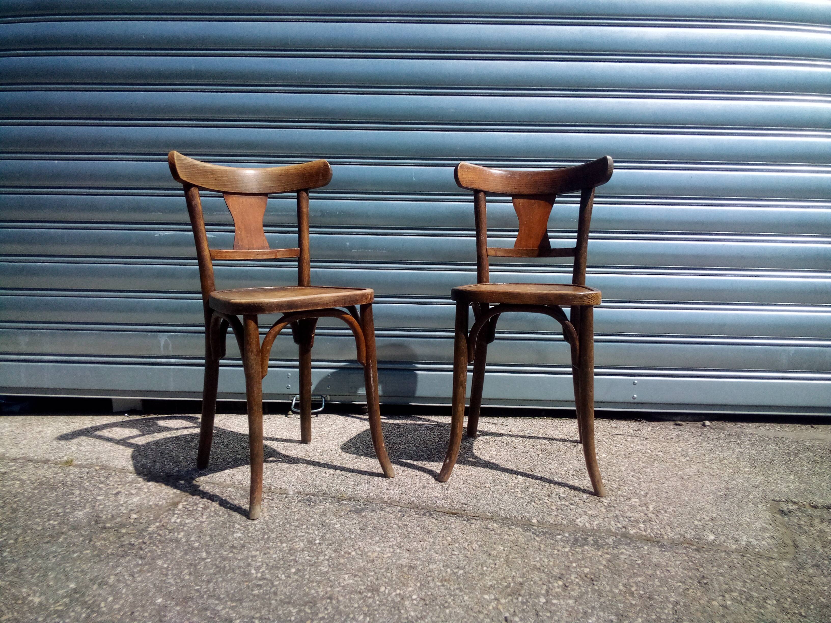 Paire de chaises bistrot