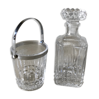 Carafe à whisky et seau à glace