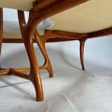 Large Circular Wooden Sofa, 1990s