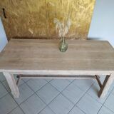 Renovated solid oak farmhouse table