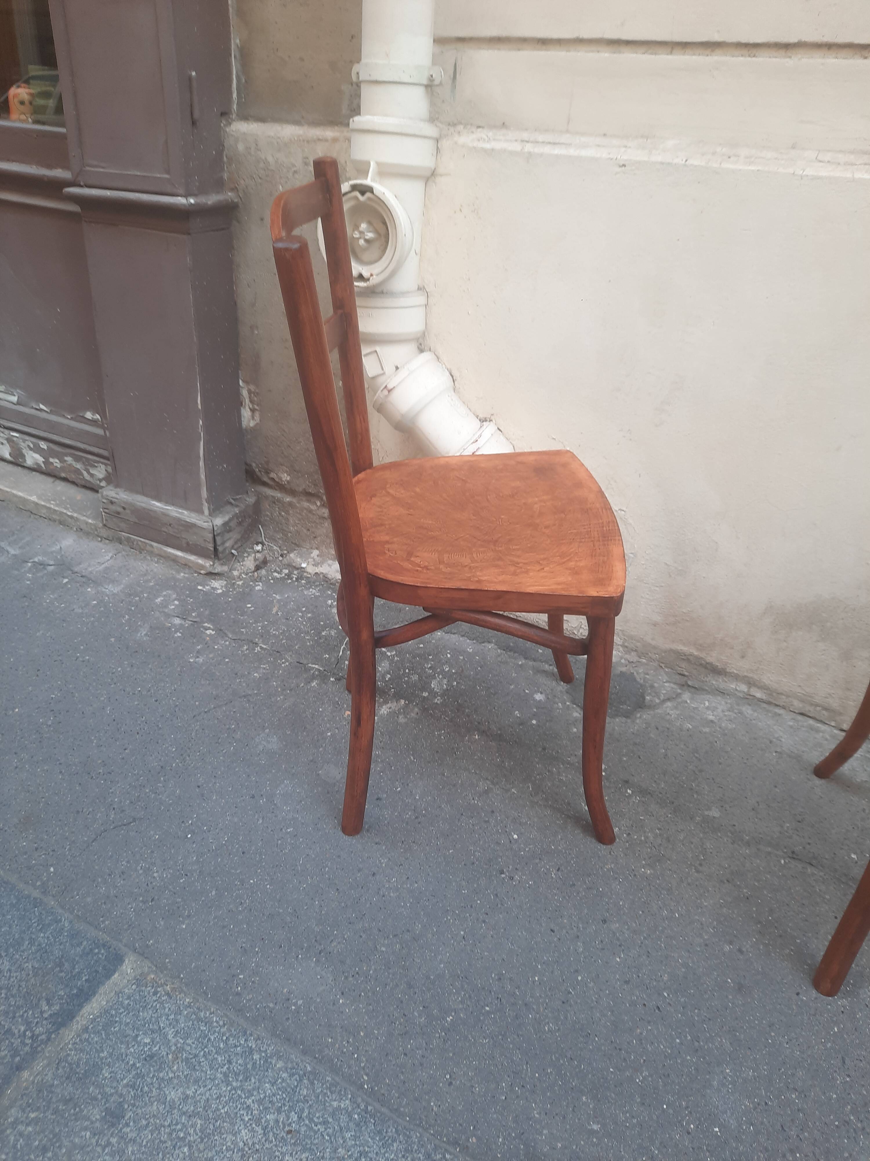 Pair of bistro chairs