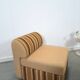 Gestreepte elementen fauteuil met hocker of sofa