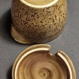 Vintage stoneware mustard pot from the 20th century