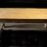 Century-old solid oak farm table TBE