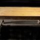 Century-old solid oak farm table TBE