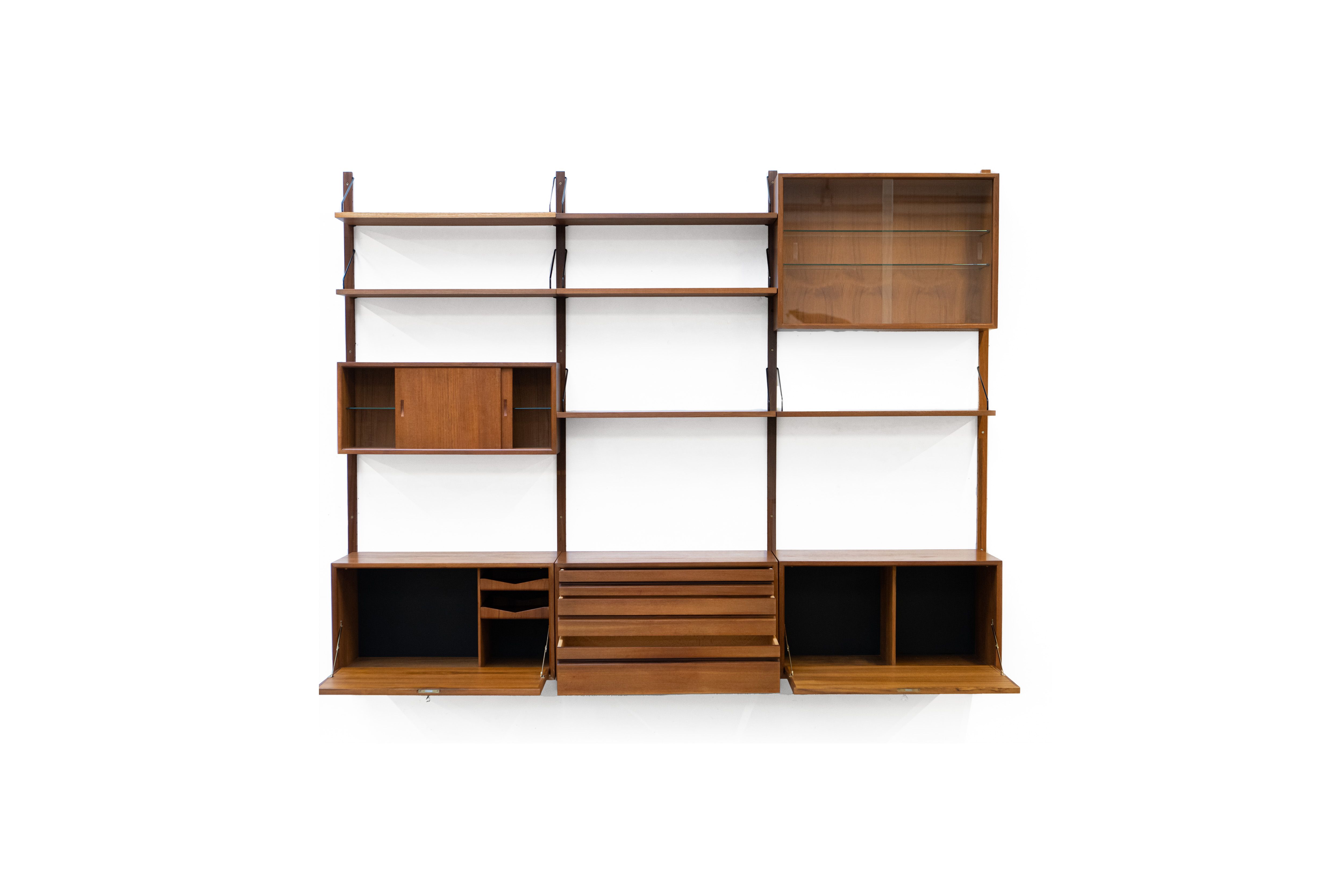 Scandinavian Wall Unit by Poul Cadovius for Royal System, 1960s