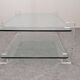 Glass and lucite coffee table by Karl Springer, USA circa 1980.