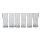 Set of crystal glasses, Italian design, 1960s, production: Italy