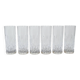 Set of crystal glasses, Italian design, 1960s, production: Italy