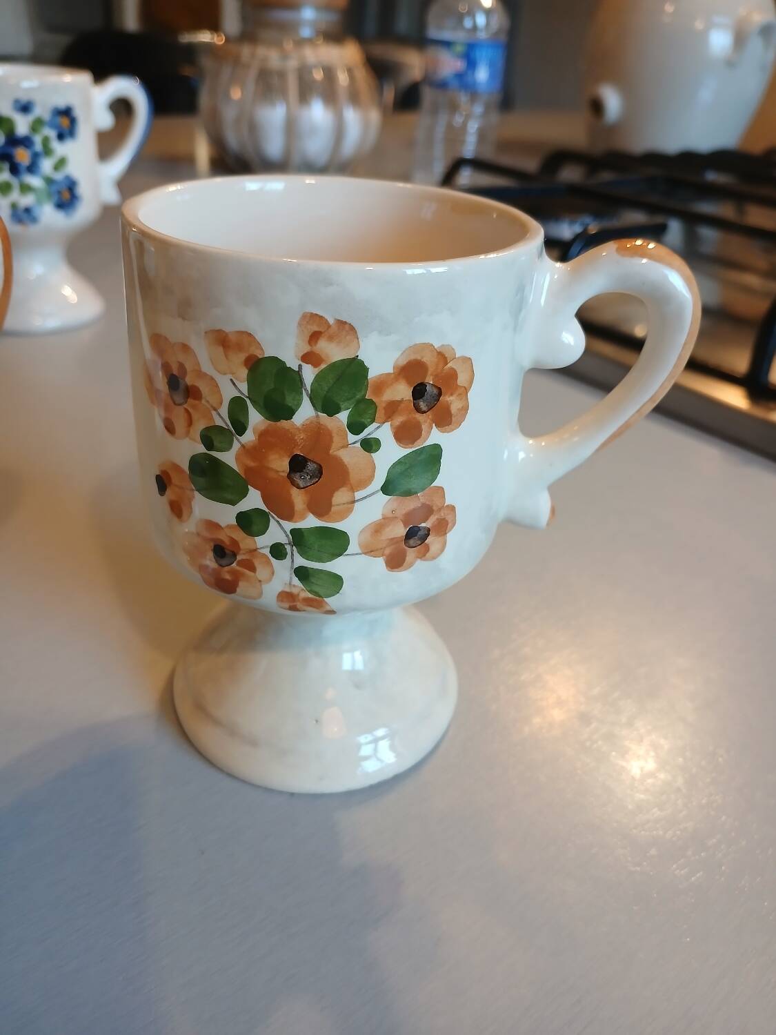 5 old ceramic mazagrans