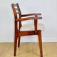 Office chairs vintage beige boucle - set of 3
