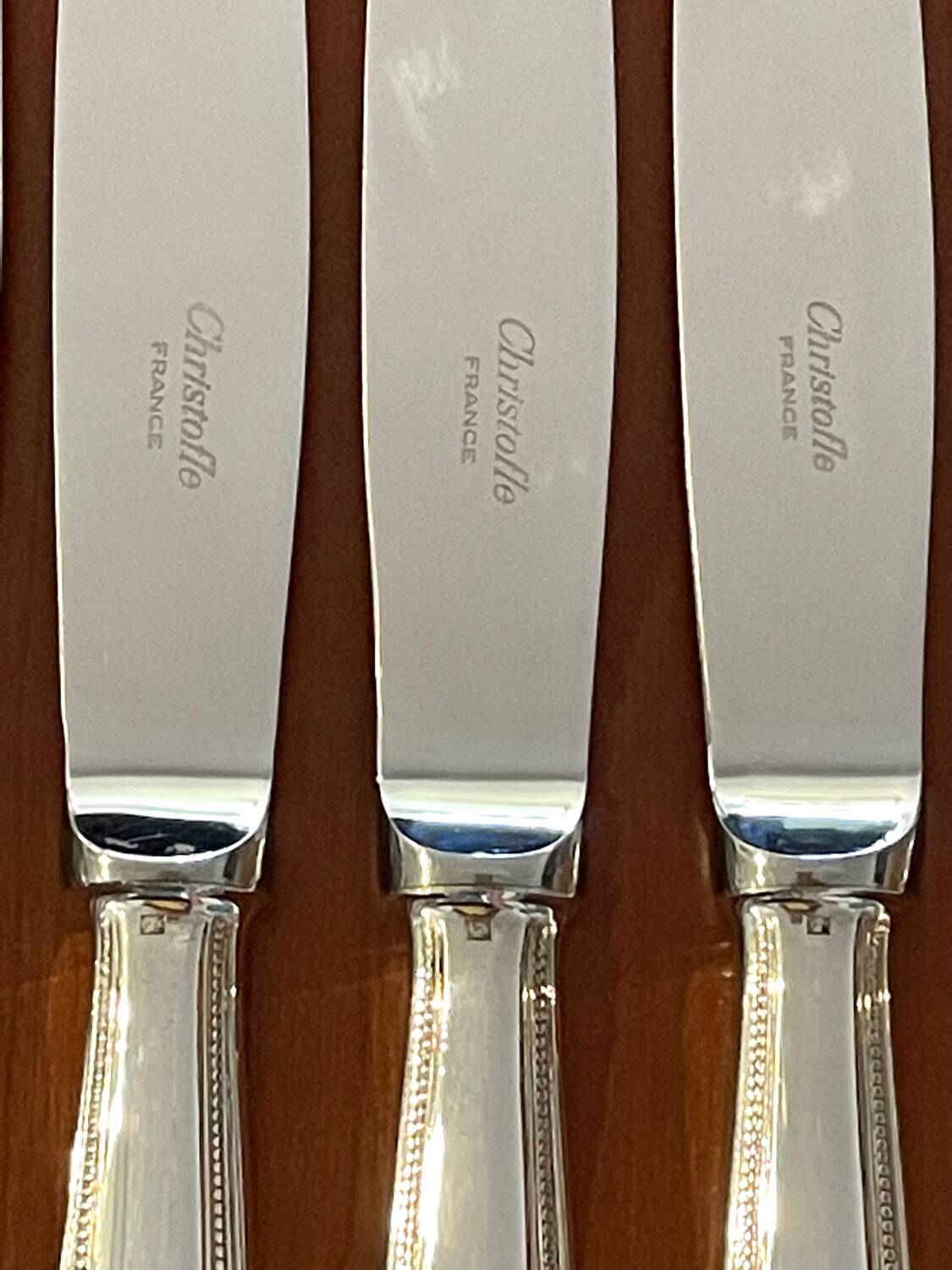 Christofle pearl flatware, 60 pieces, excellent condition