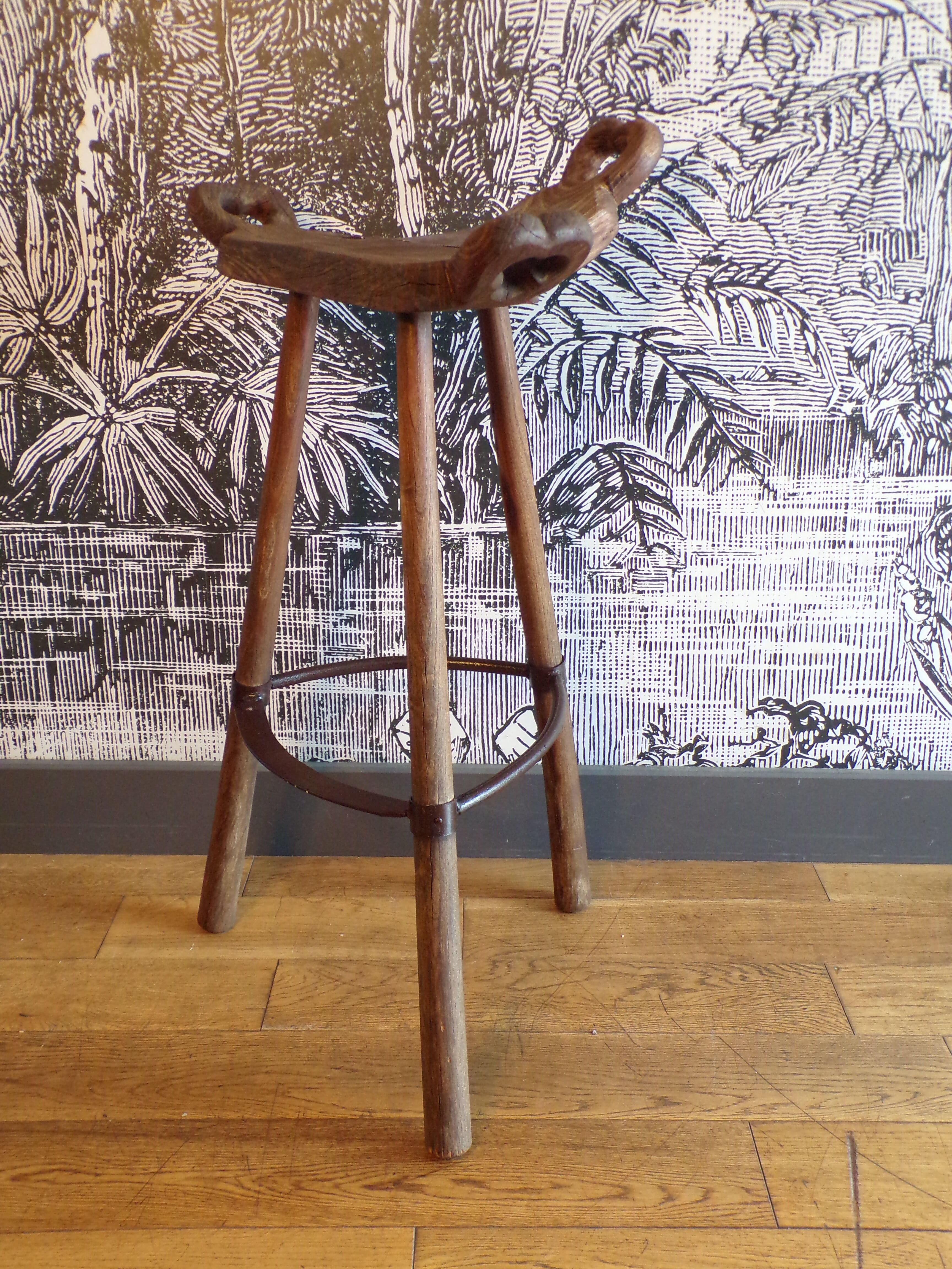 Old Spanish bar stool