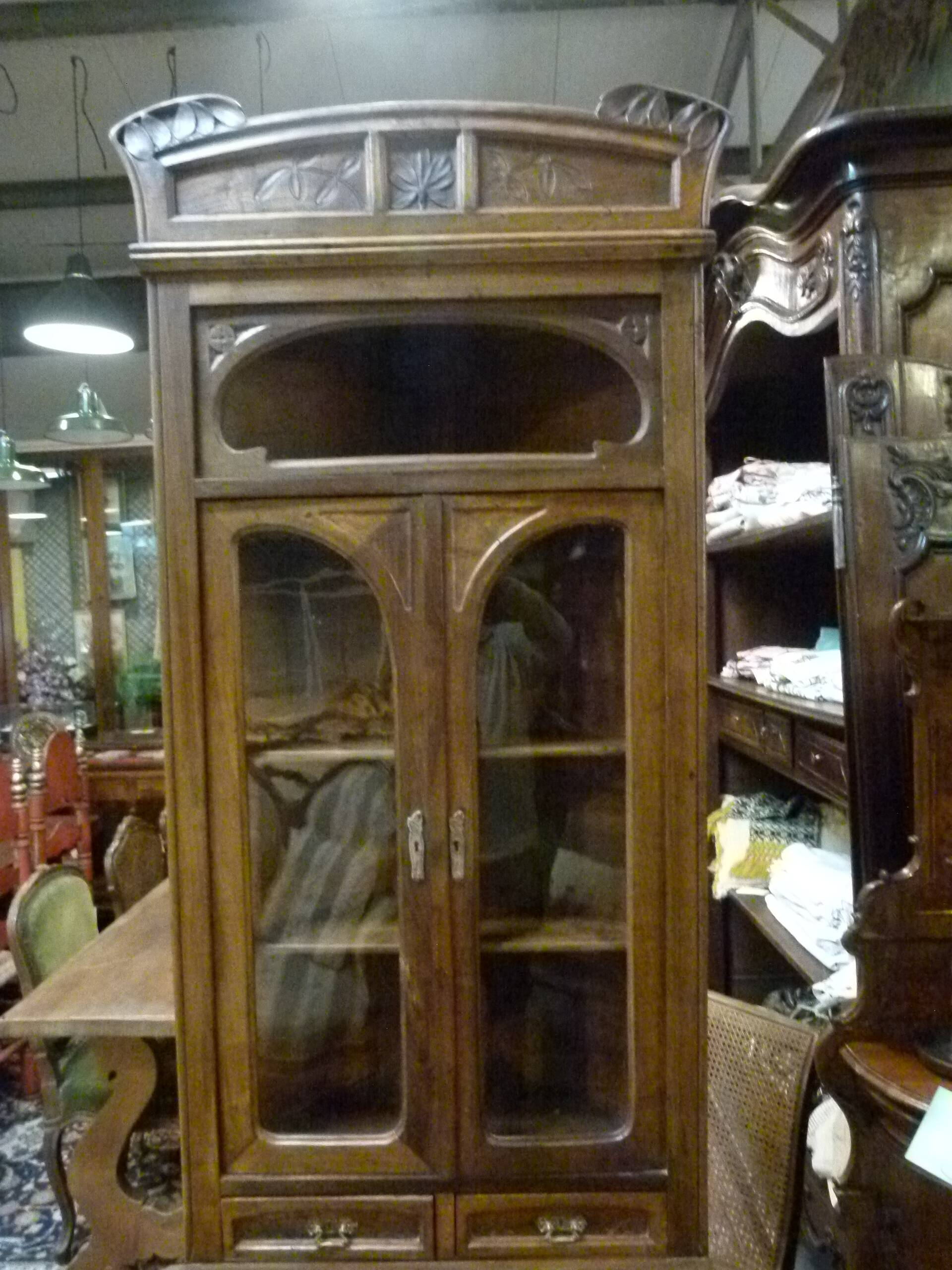 19th century corner cabinet