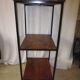 Extended workshop column on metal and wood stand