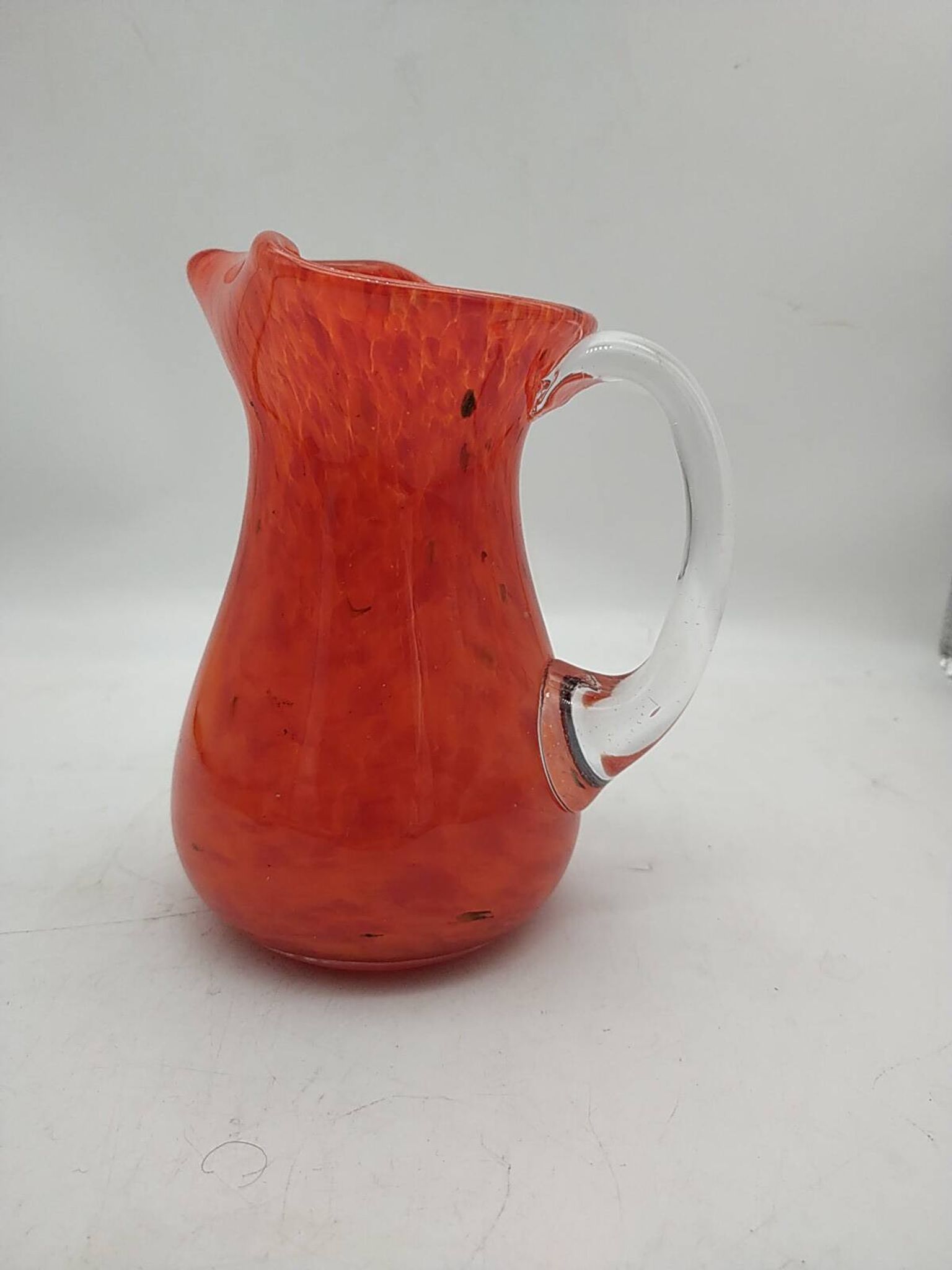 Blown glass vase.