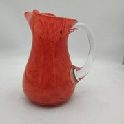 Blown glass vase.
