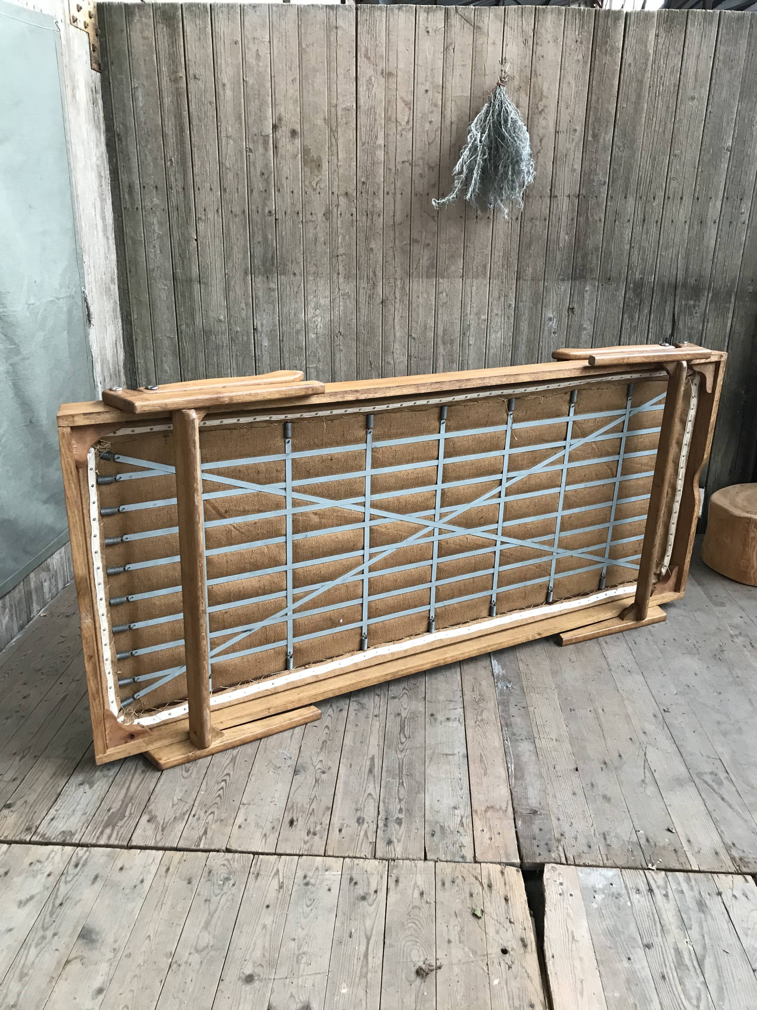 Bed folding a person