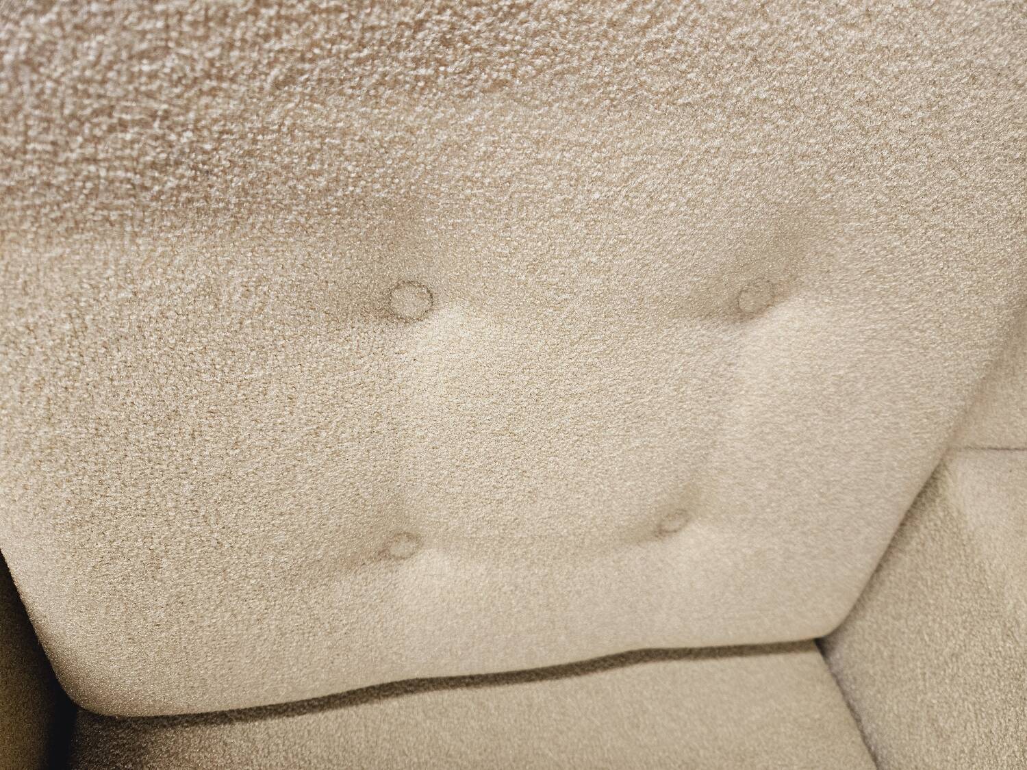 Pair of vintage 70's green fabric armchairs