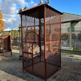 Handcrafted wrought iron aviary