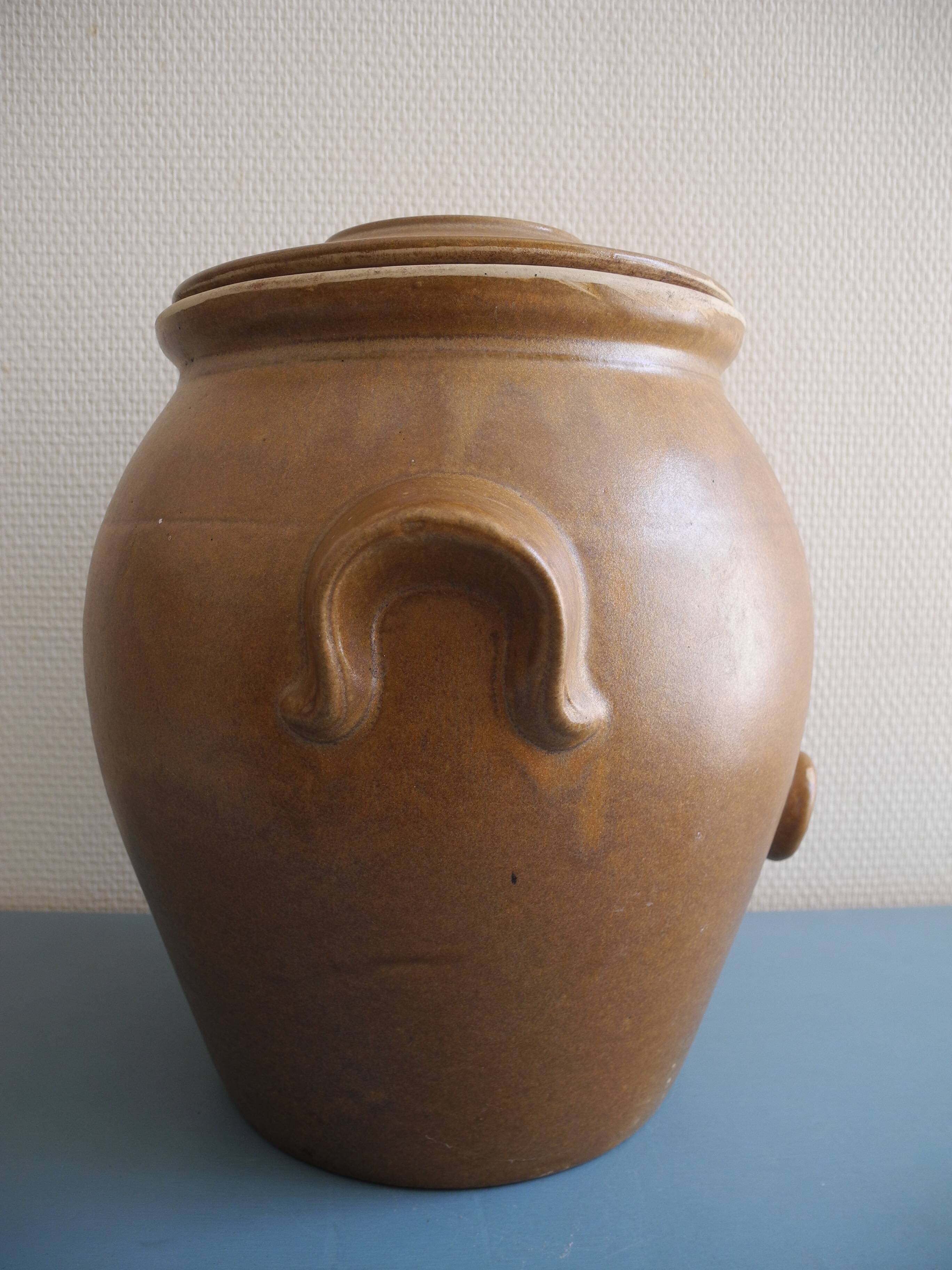 large antique vinegar cruet glazed stoneware old french stoneware vinegar cruet