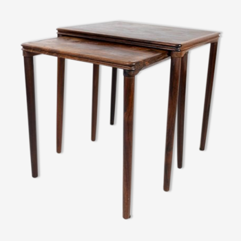 Nesting tables in rosewood of danish design from the 1960s.