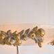 Vintage Bowl Wall Lamps in Goldleaf Murano Glass, Italy, 1970s, Set of 2